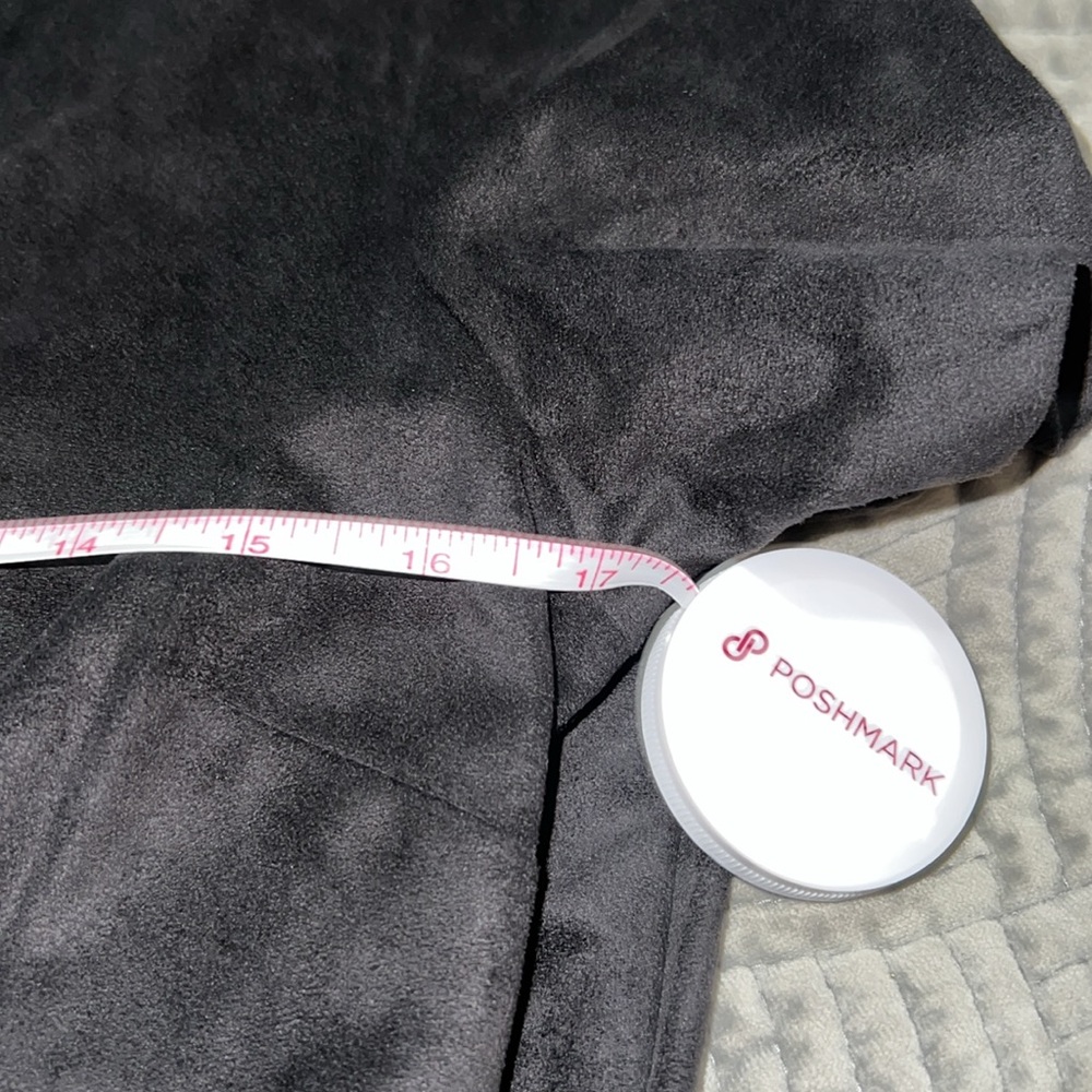 NWT Kenneth Cole suede Black Button-Up Dress - Picture 6 of 8